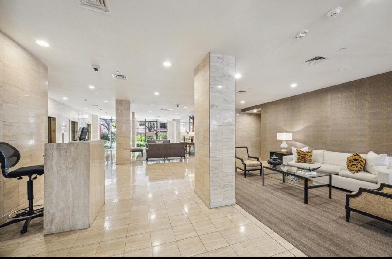 15 Greenway Plaza, #23H, Houston, TX 77046 24 hour concierge /lobby