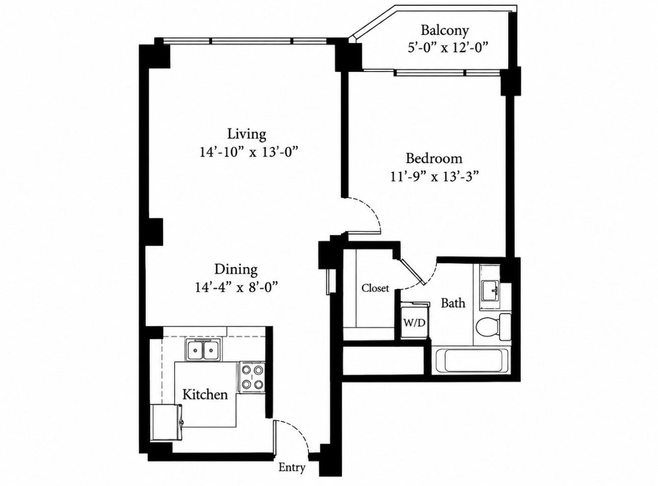 15 Greenway Plaza, #23H, Houston, TX 77046 Floor plan