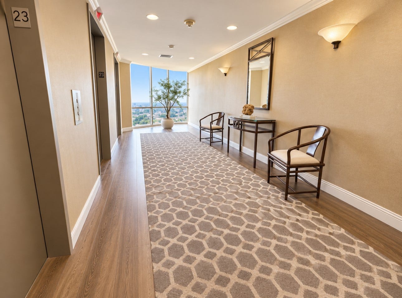 15 Greenway Plaza, #23H, Houston, TX 77046 23rd floor elevators