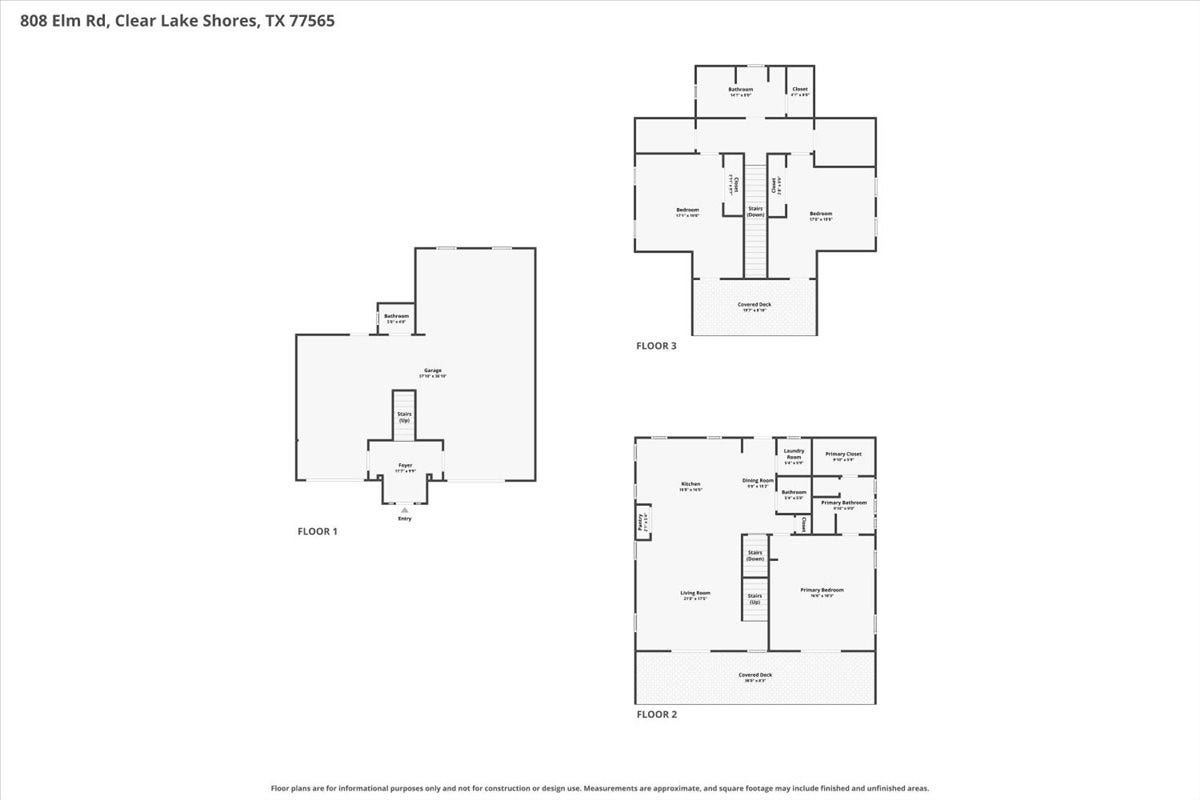 808 Elm Road, Clear Lake Shores, TX 77565 808 Elm Road, Clear Lake Shores, TX 77565