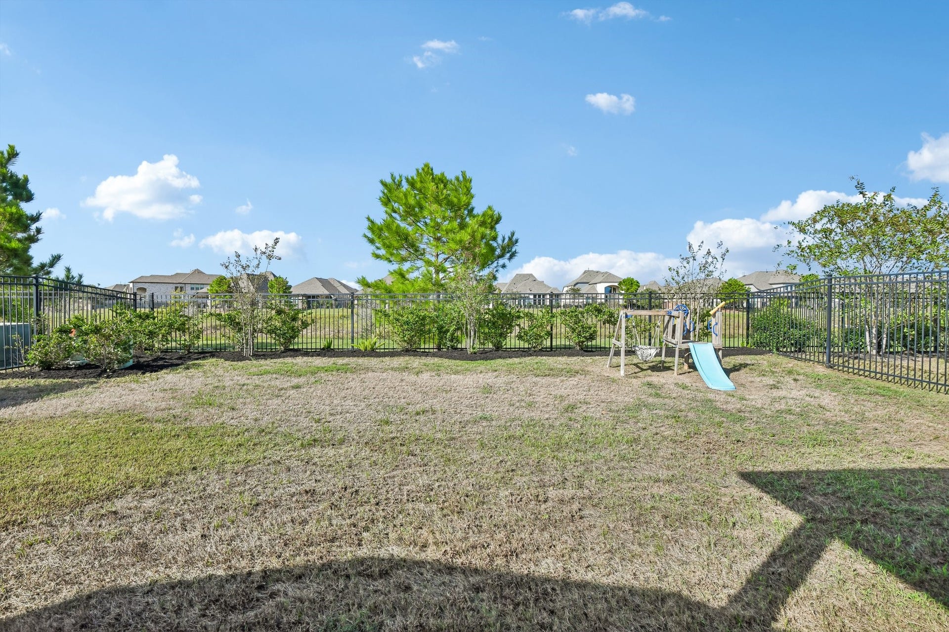 24110 Hawthorn Breeze Way, Katy, TX 77493 Second backyard view showing the depth of the lot and usable green space
