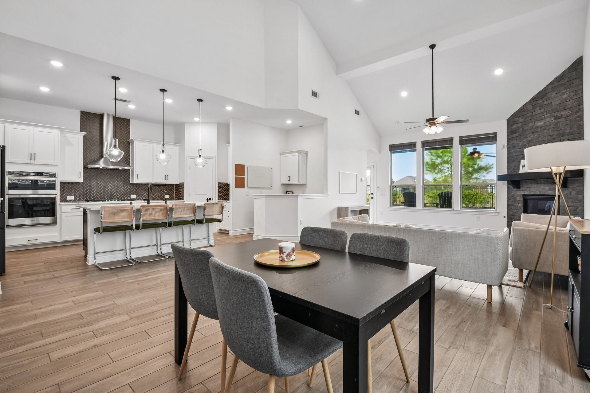 24110 Hawthorn Breeze Way, Katy, TX 77493 Open kitchen layout connects directly to the dining area and keeps the main level feeling cohesive