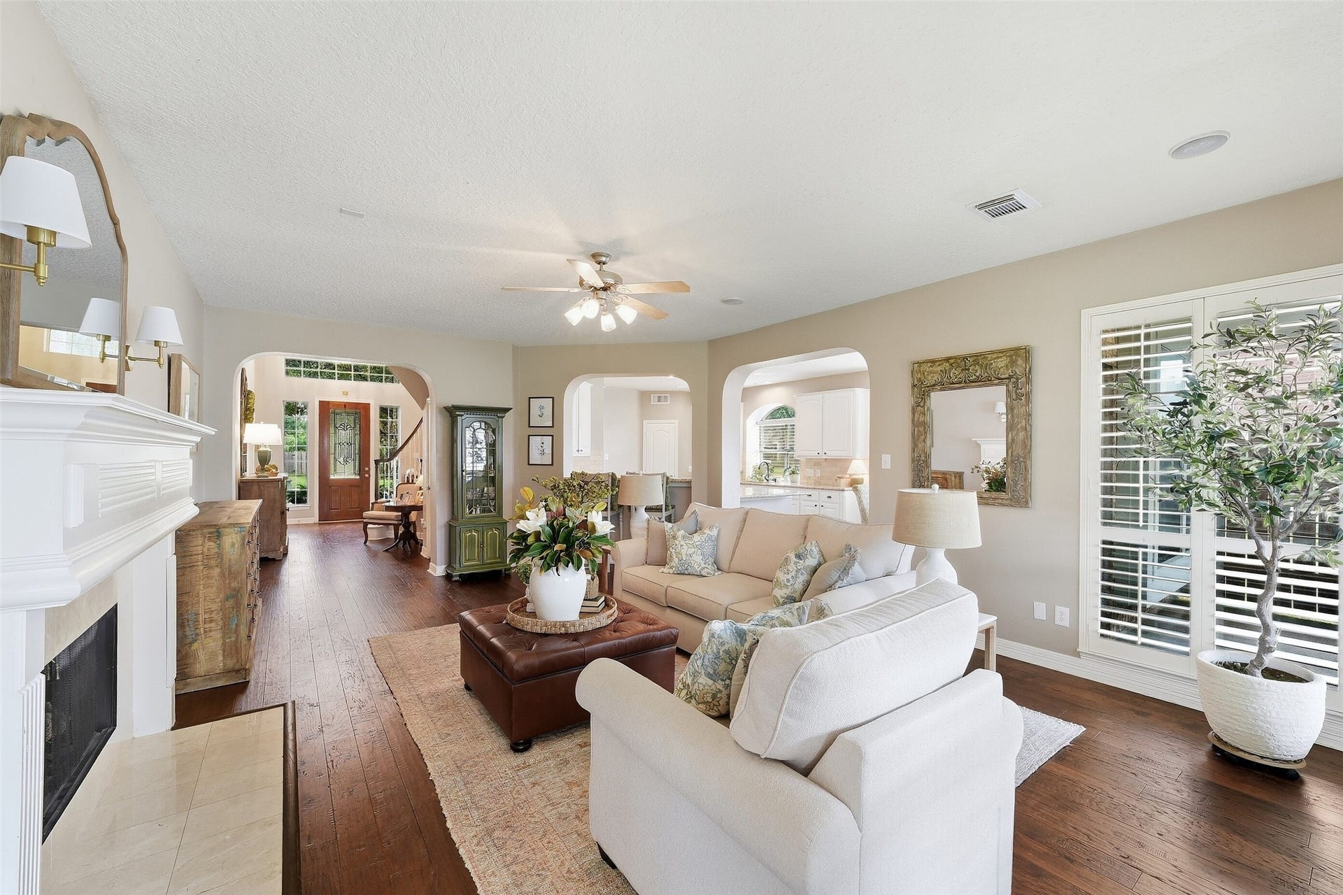 22514 Sierra Lake Court, Katy, TX 77494 View of Living Room, Entry and Kitchen