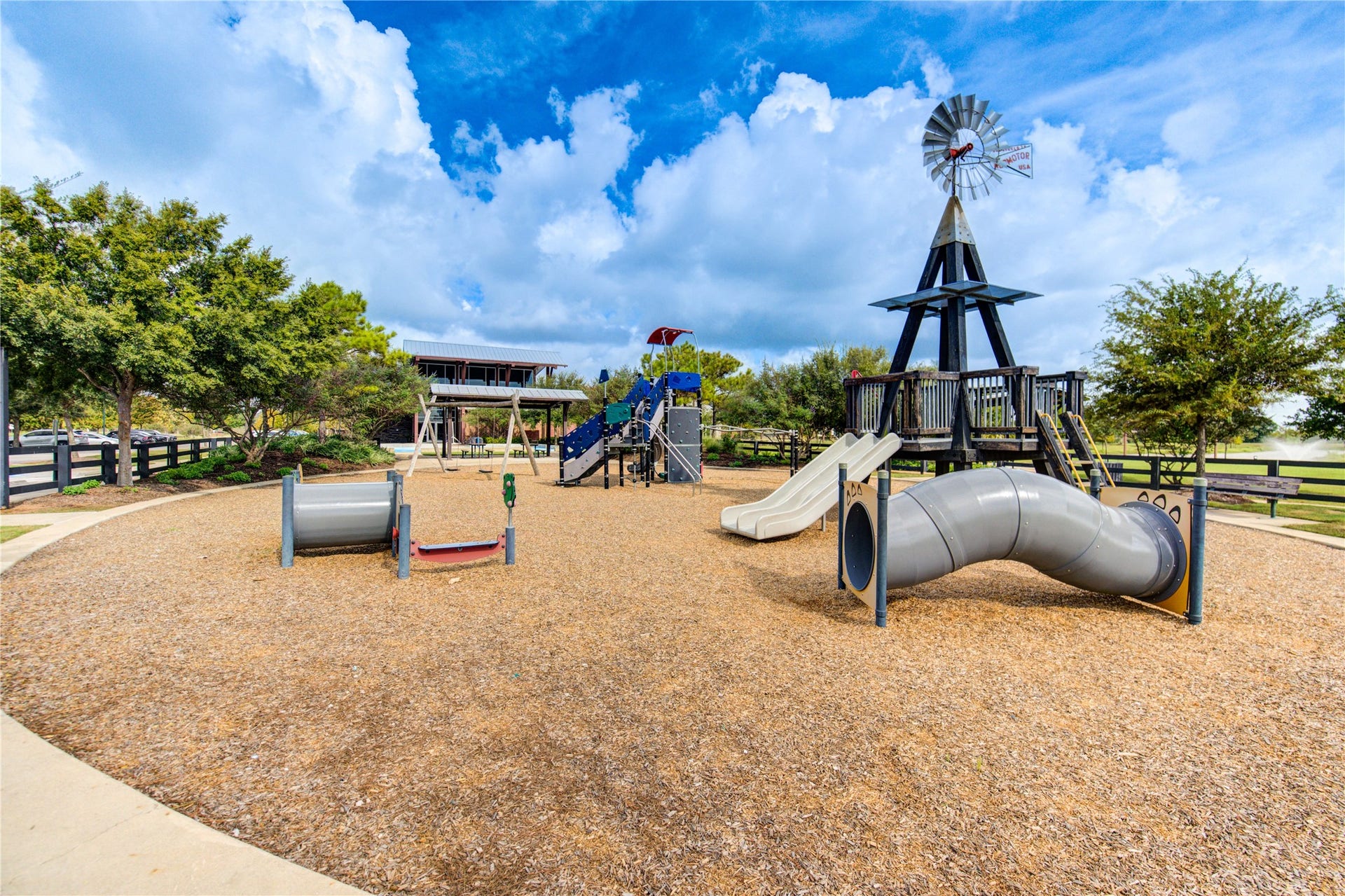 2334 Green Kale Drive, Richmond, TX 77406 A view of the park near the Farmhouse.