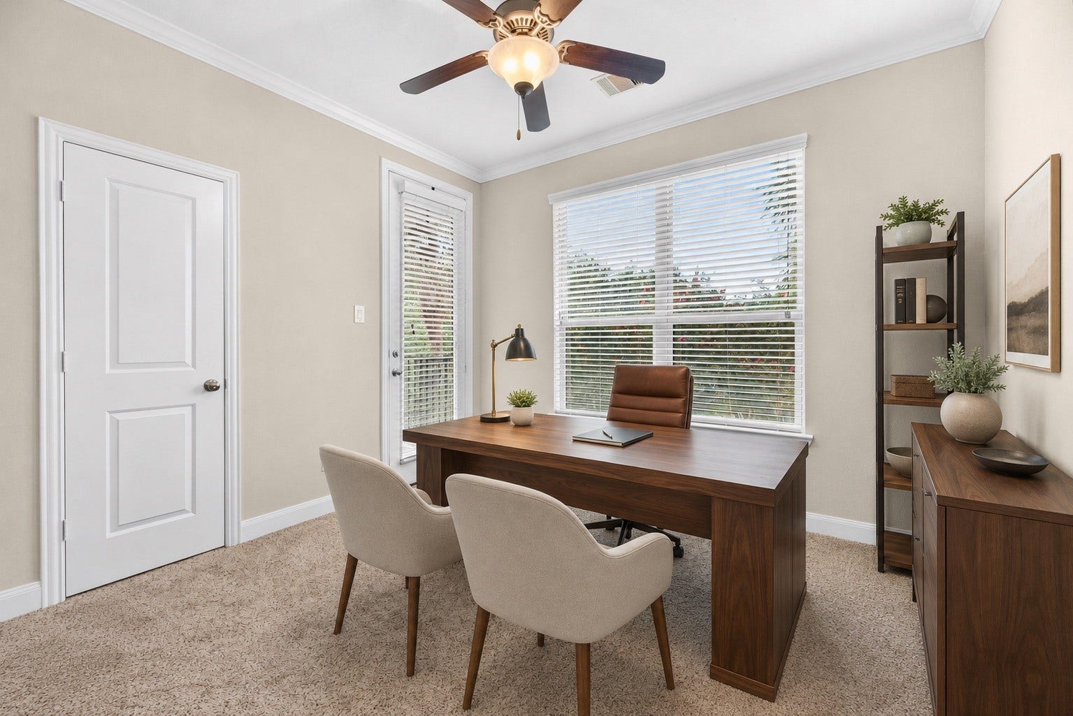 Adjoining bonus room, the perfect home office. *virtually staged*