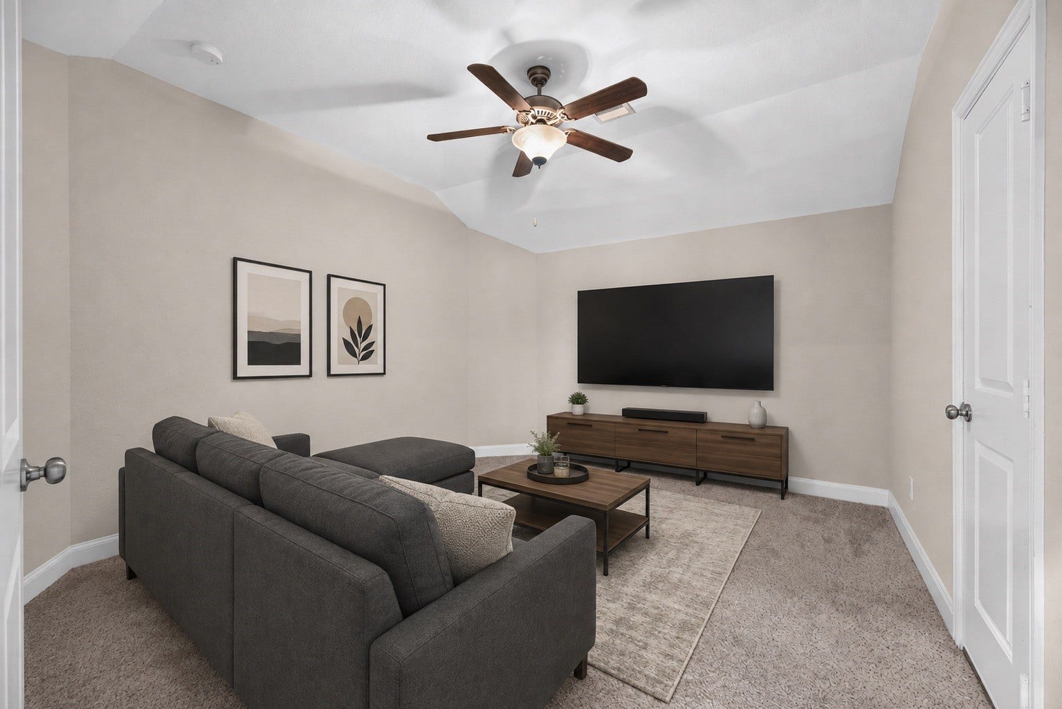 Home theater room also located on the 3rd floor! *virtually staged*