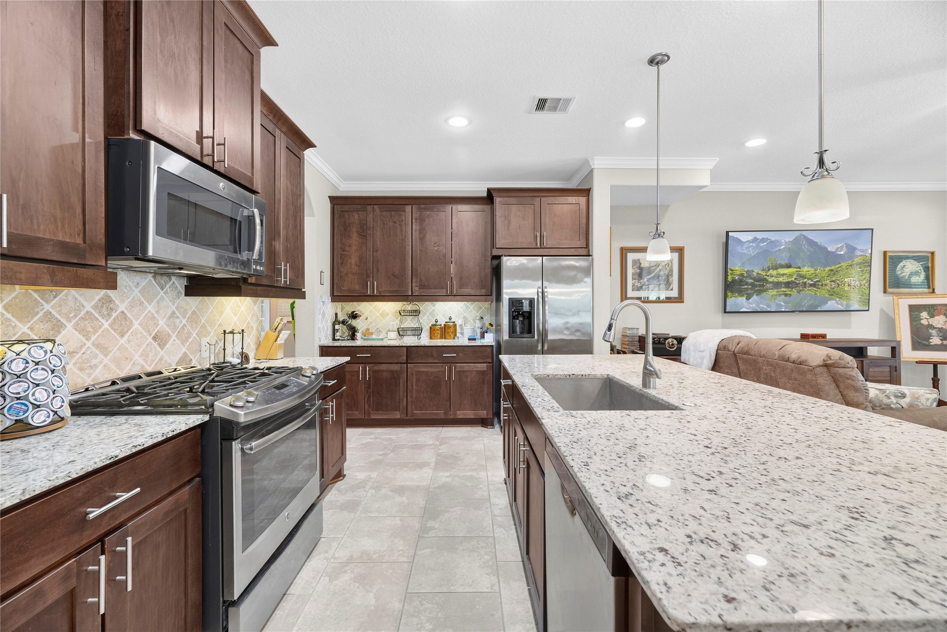Room for a coffee bar, all of your countertop appliances and more!