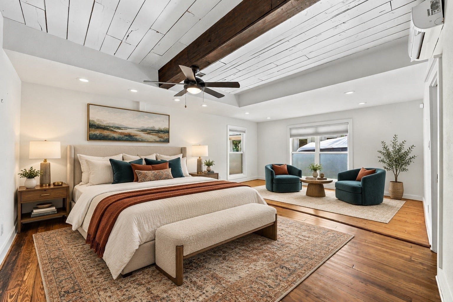 Primary Bedroom - virtually staged