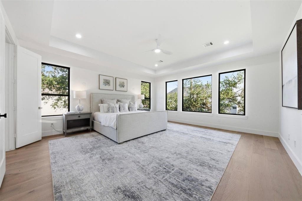Beautiful oversized master bedroom with plenty of light