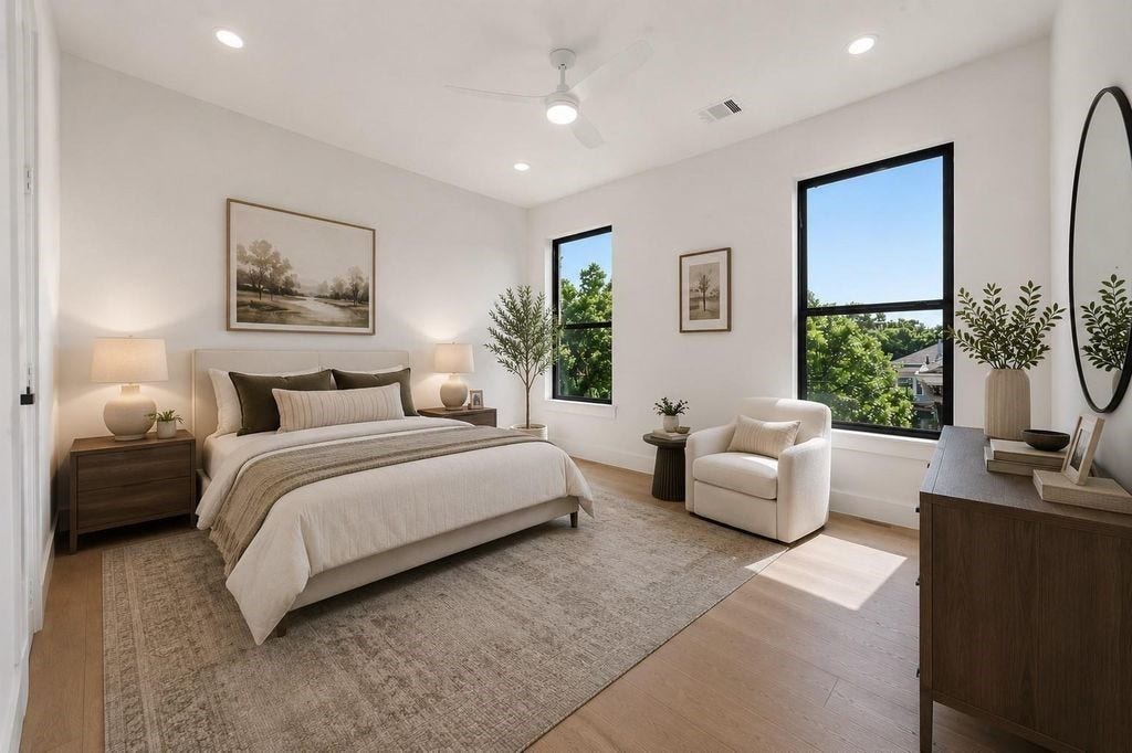 Guest Bedroom #2 with Private ensuite bathroom and walk in closet