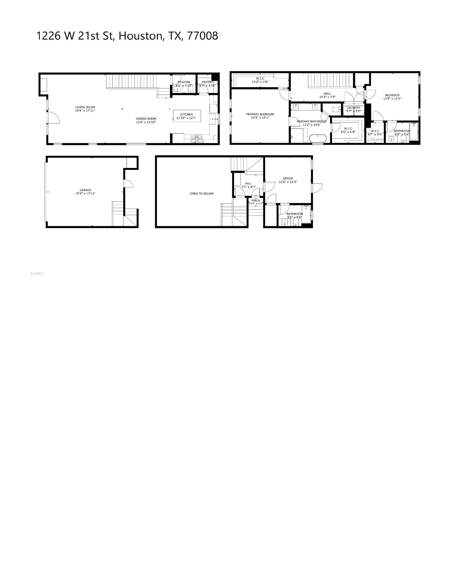 1226 W 21st Street, Houston, TX 77008 Three floors of light-filled spaces, designer finishes, and comfortable living areas come together to create a home that feels stylish, inviting, and easy to love.