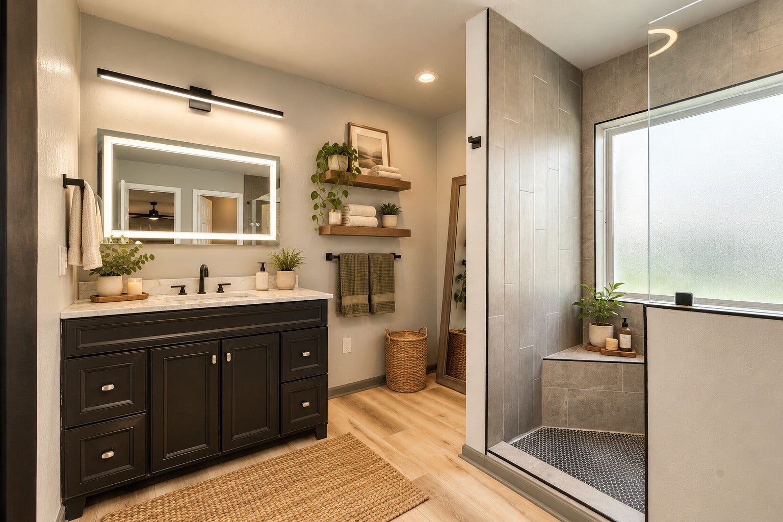 4418 Georgia Street, Santa Fe, TX 77517 Virtually Staged Primary Bath