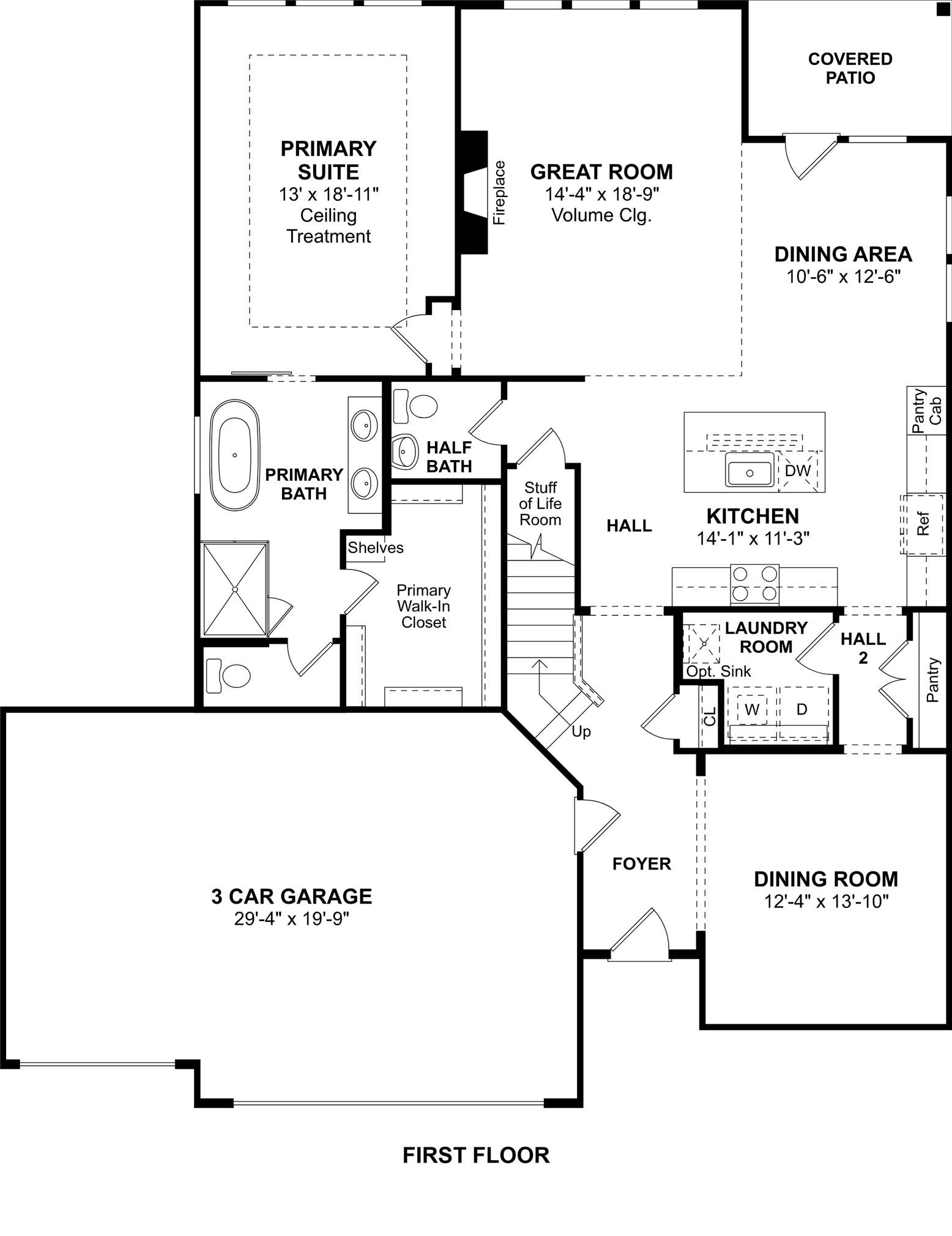 3210 Rios Court, League City, TX 77573 The Omaha floor plan by K. Hovnanian Homes. 1st Floor Shown. *Prices, plans, dimensions, features, specifications, materials, and availability of homes or communities are subject to change without notice or obligation.