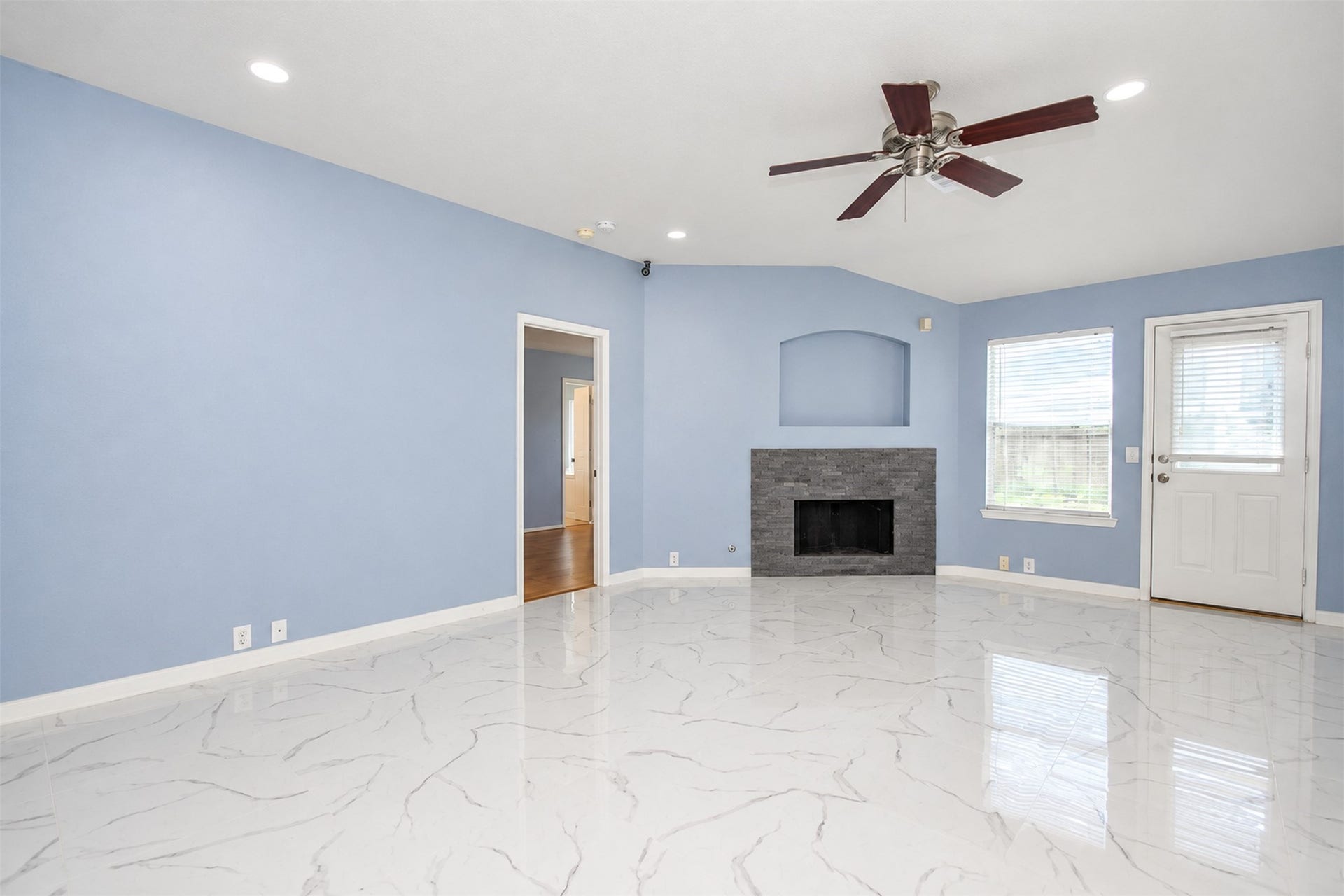6003 Baldwin Elm Street, Richmond, TX 77407 Living Area
***Property is vacant. Photo digitally enhanced with AI; lighting, color, and ceiling appearance adjusted. ***