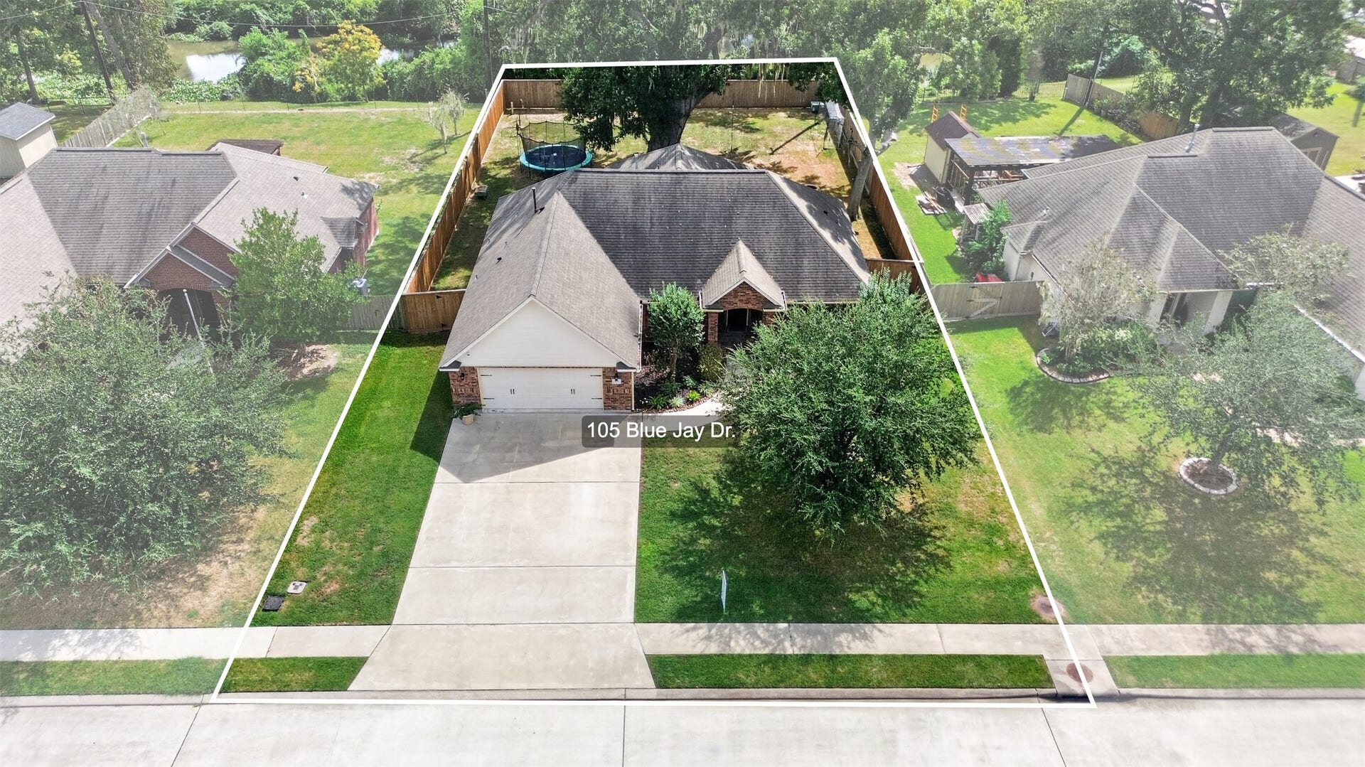 105 Blue Jay Drive, Richwood, TX 77566 Aerial View