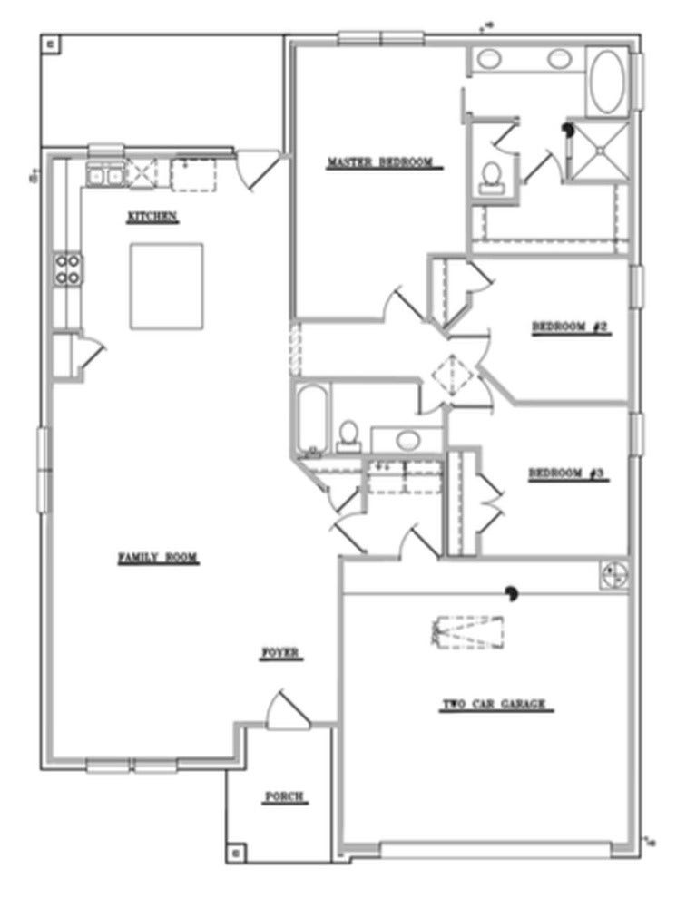 15802 Sugar Maple Lane, Santa Fe, TX 77517 Hemphill floorplan - 2nd story not pictured