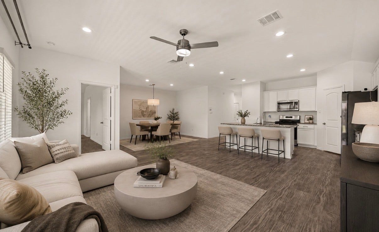 14224 Dream Road, New Caney, TX 77357 Open living area
(virtually staged)