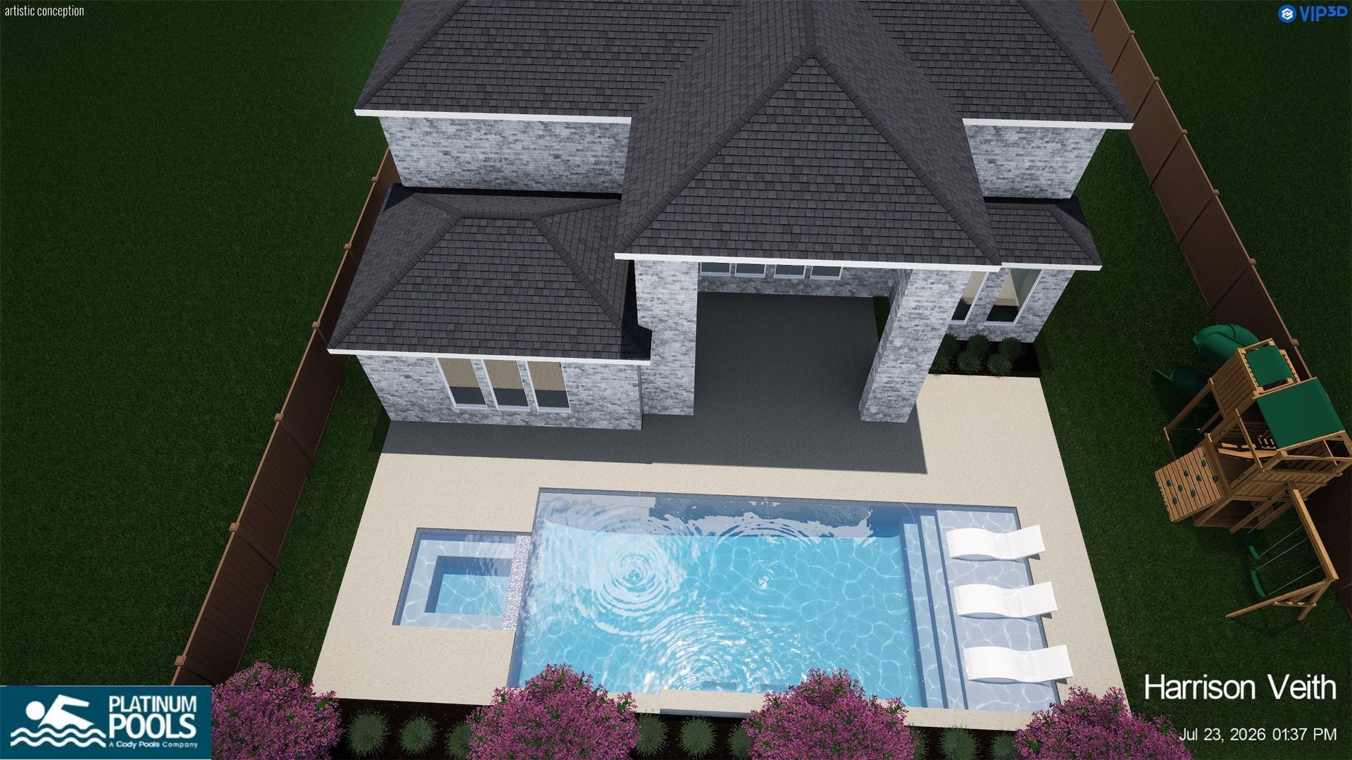 2703 Ripe Amber Cup Court, Richmond, TX 77406 **POOL RENDITION 2**
Just imagine your yard like this.