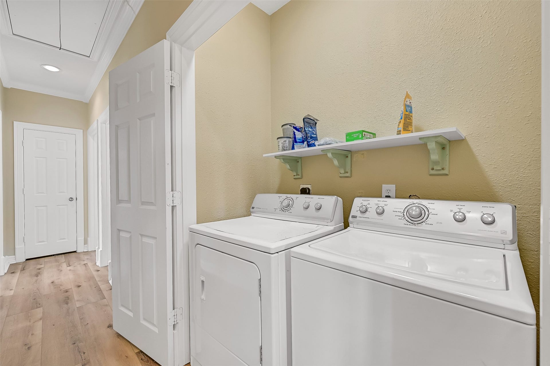 22329 Vista Del Mar, Galveston, TX 77554 Next to the 3 bedrooms this home offers you will find the well-appointed laundry room.
