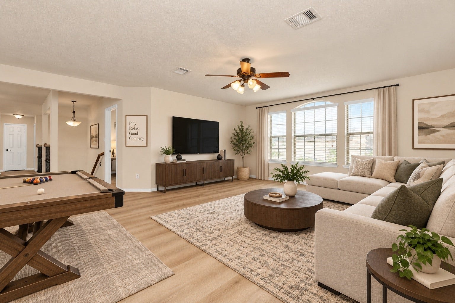 Virtually staged