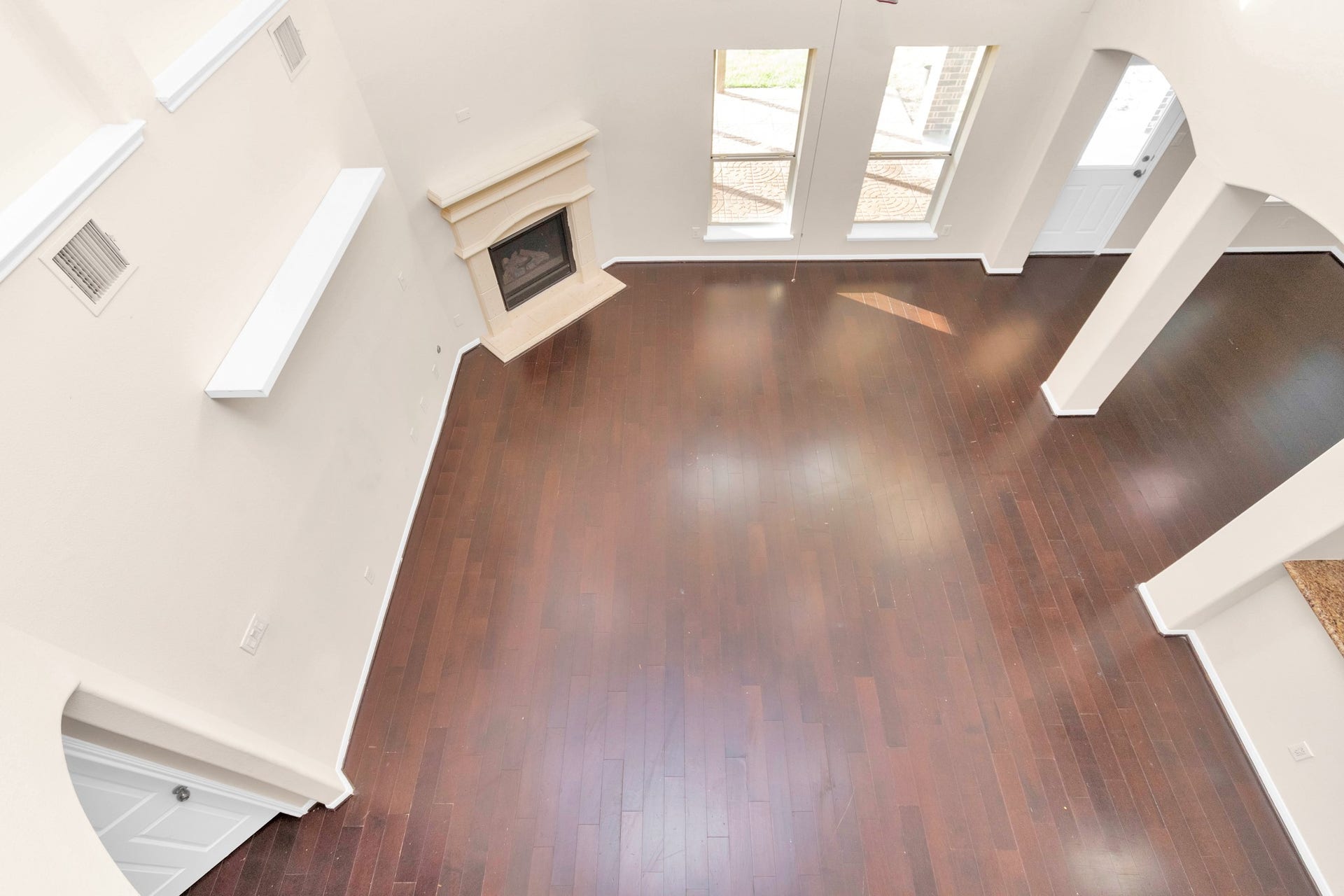 Upstairs view of living area