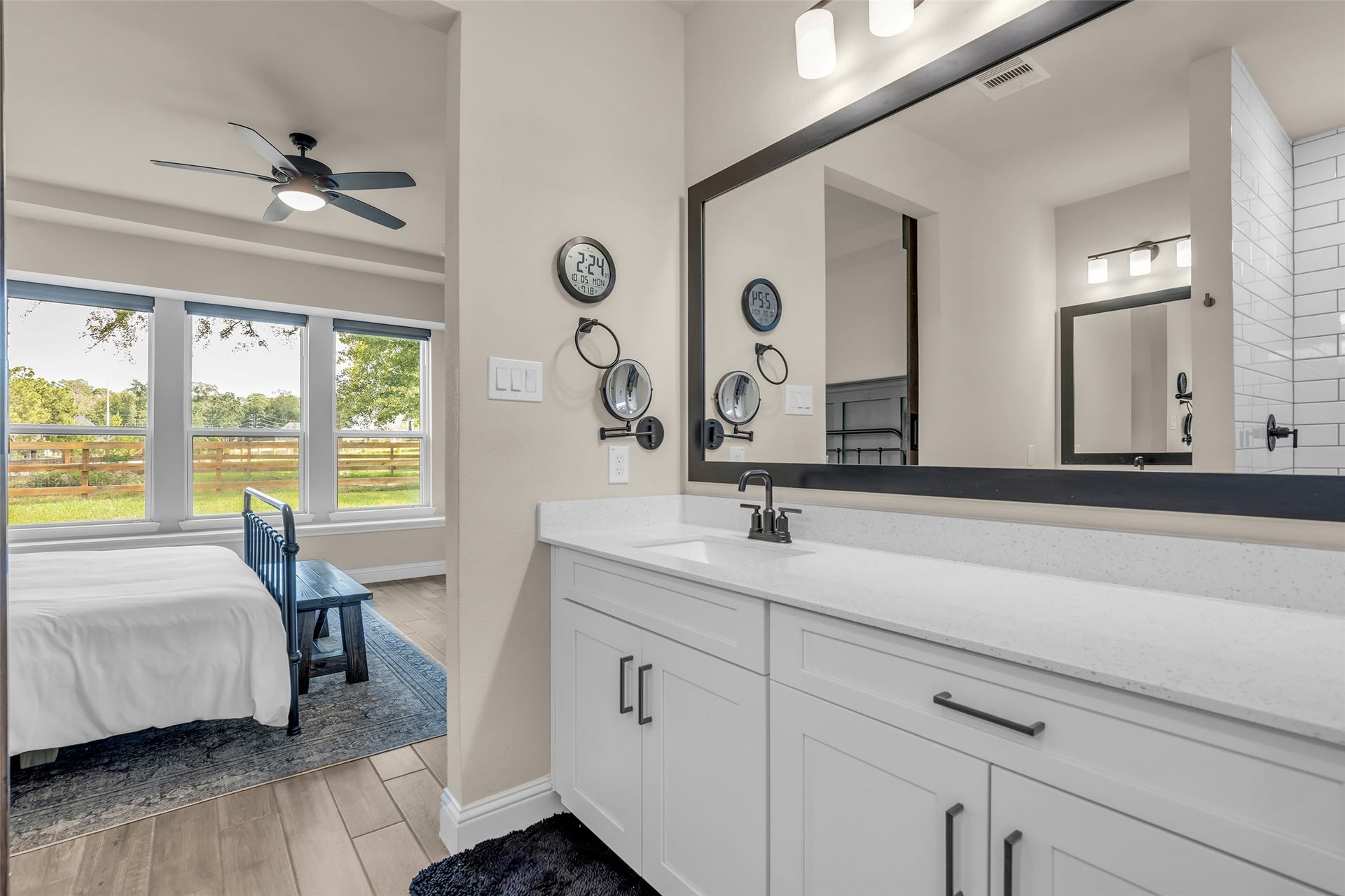 734 Satterwhite Farms Lane, Magnolia, TX 77354 Primary bedroom from primary bath