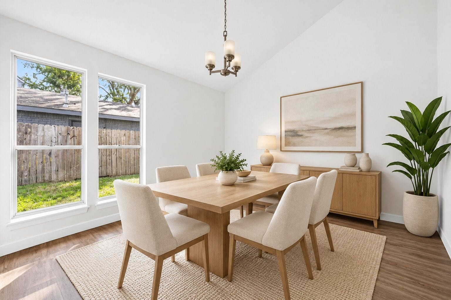 1826 Hilton Head Drive, Missouri City, TX 77459 Bright and spacious dining room with two large windows, perfect for hosting family dinners and entertaining guests.