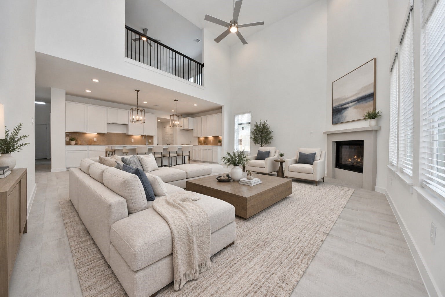 2203 Demeter Place, Fresno, TX 77545 Virtually Staged - Living Room. Sample photo of completed home with similar floor plan. Actual colors and selections may vary.