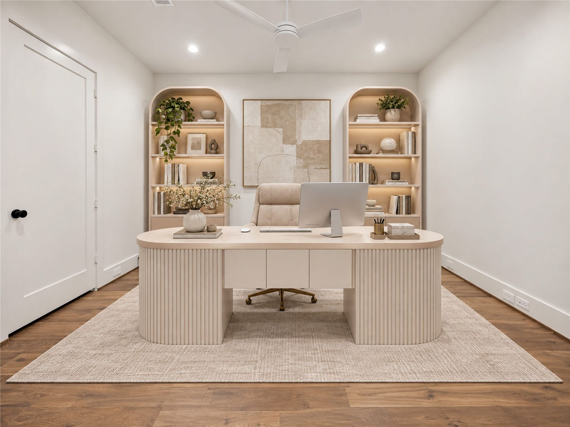 6303 Rodrigo Street, #A, Houston, TX 77007 Office/study on the third floor (virtual staging)