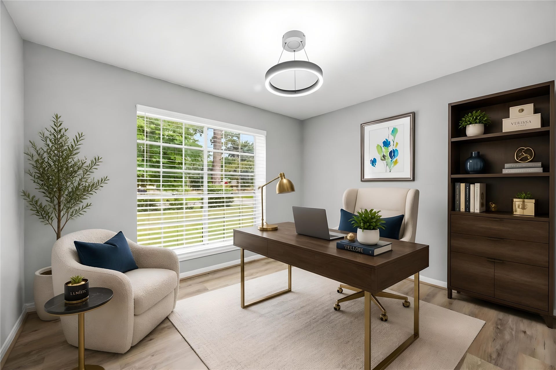 203 Wedgewood Court, Oak Ridge North, TX 77386 Office virtual staging