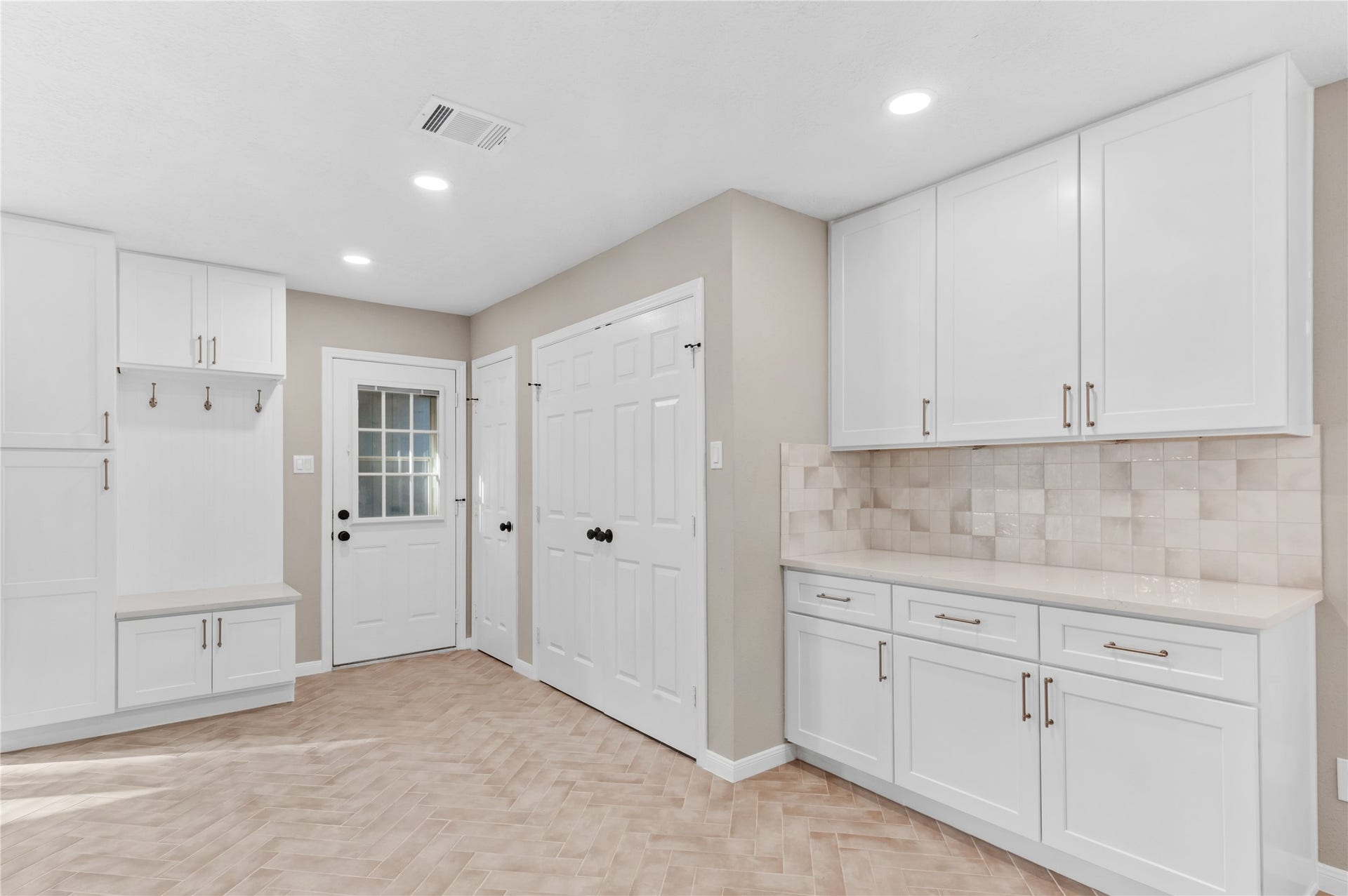 27249 Lana Lane, Oak Ridge North, TX 77385 Back door with lots of storage!