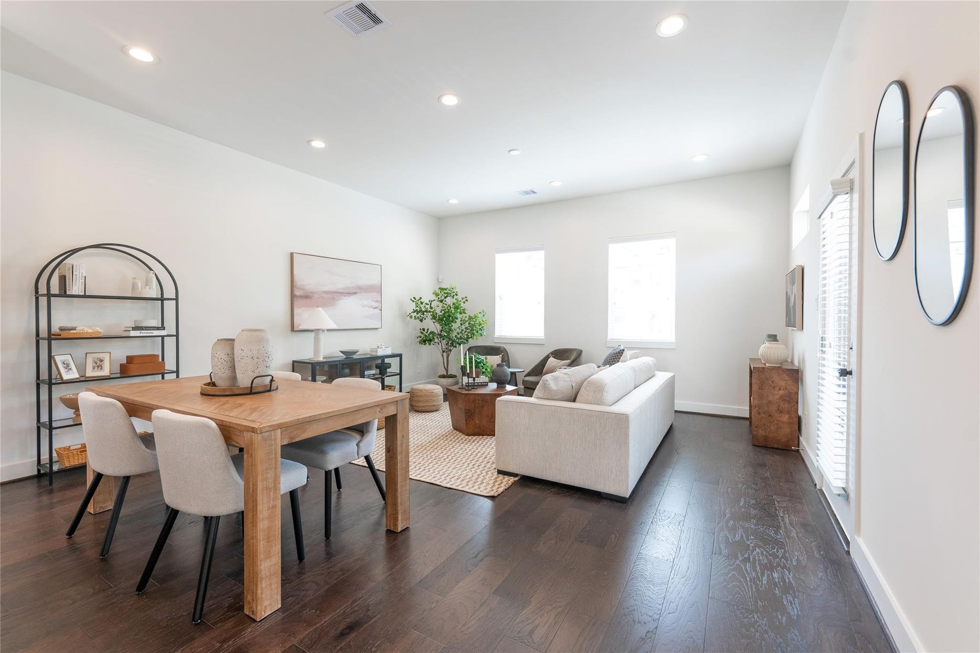 5518 Wheatley Street, #B, Houston, TX 77091 Open-concept first-floor living with abundant natural light