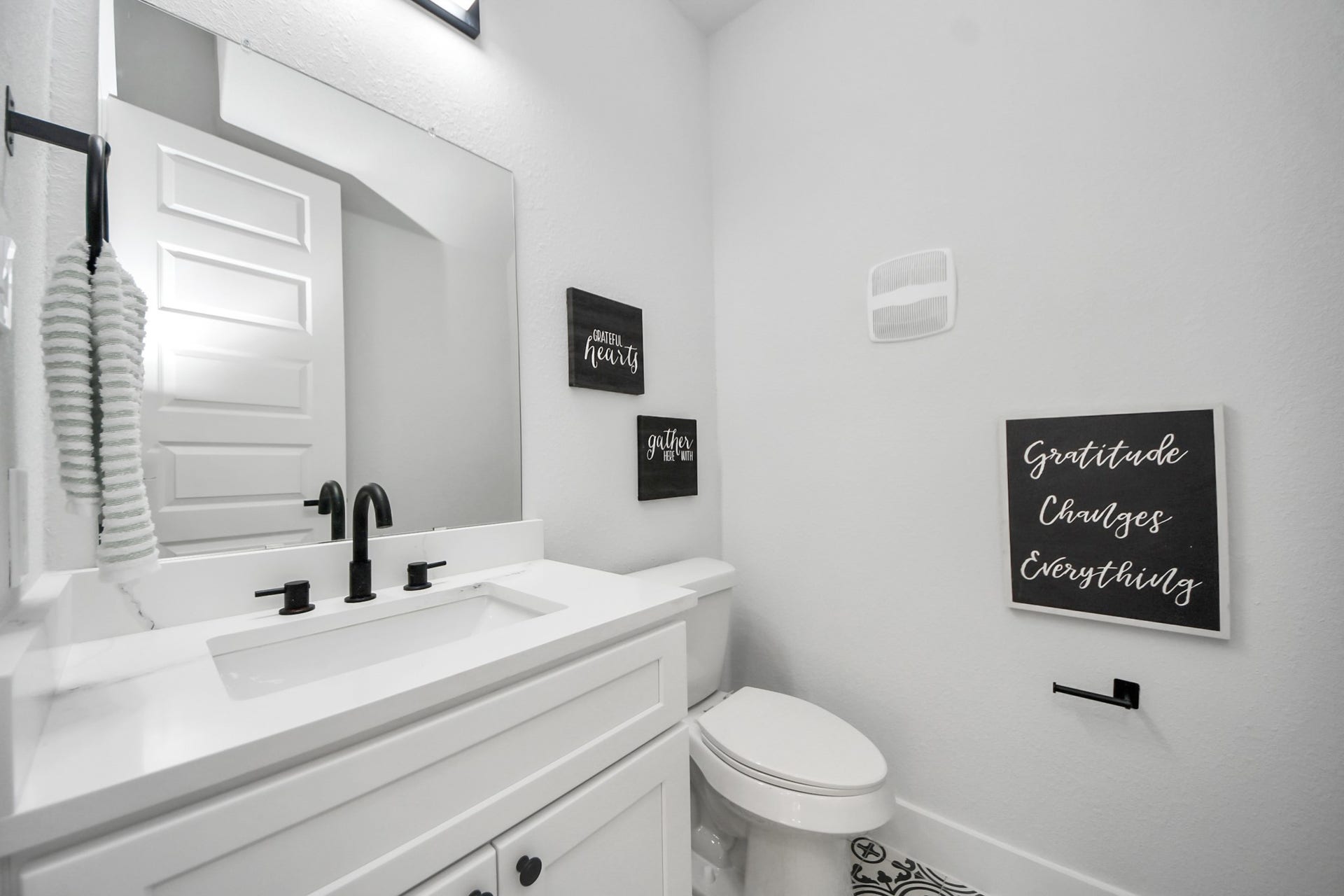 Guest Half Bath (Unit A & B)