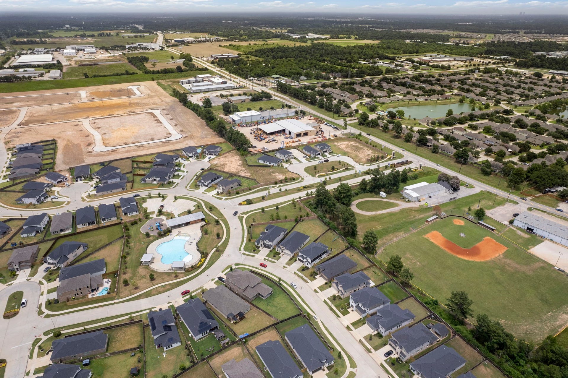 Community aerial view