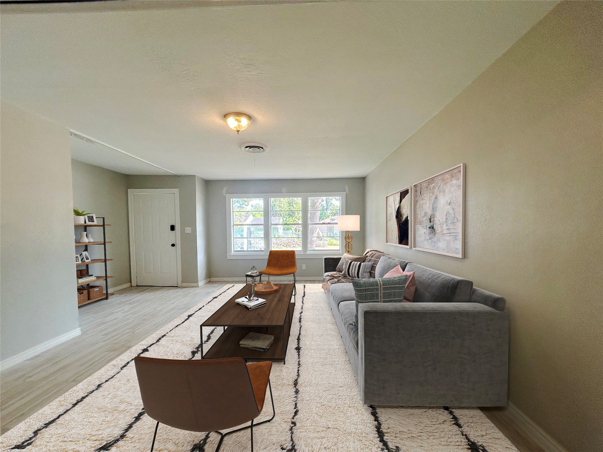 602 Bluebonnet Drive, La Marque, TX 77568 Living virtually staged