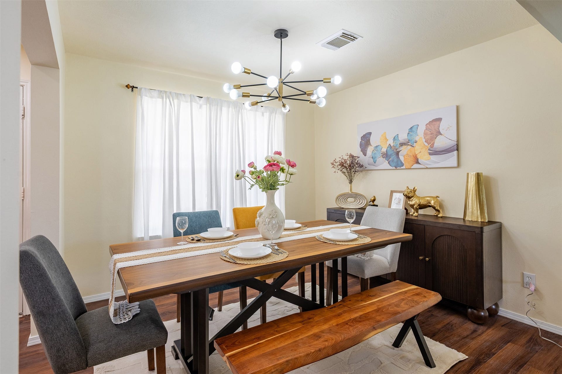 13435 Bishop Way Drive, Houston, TX 77083 Dining Room: Elegant formal dining room ready for hosting dinner parties and holiday gatherings