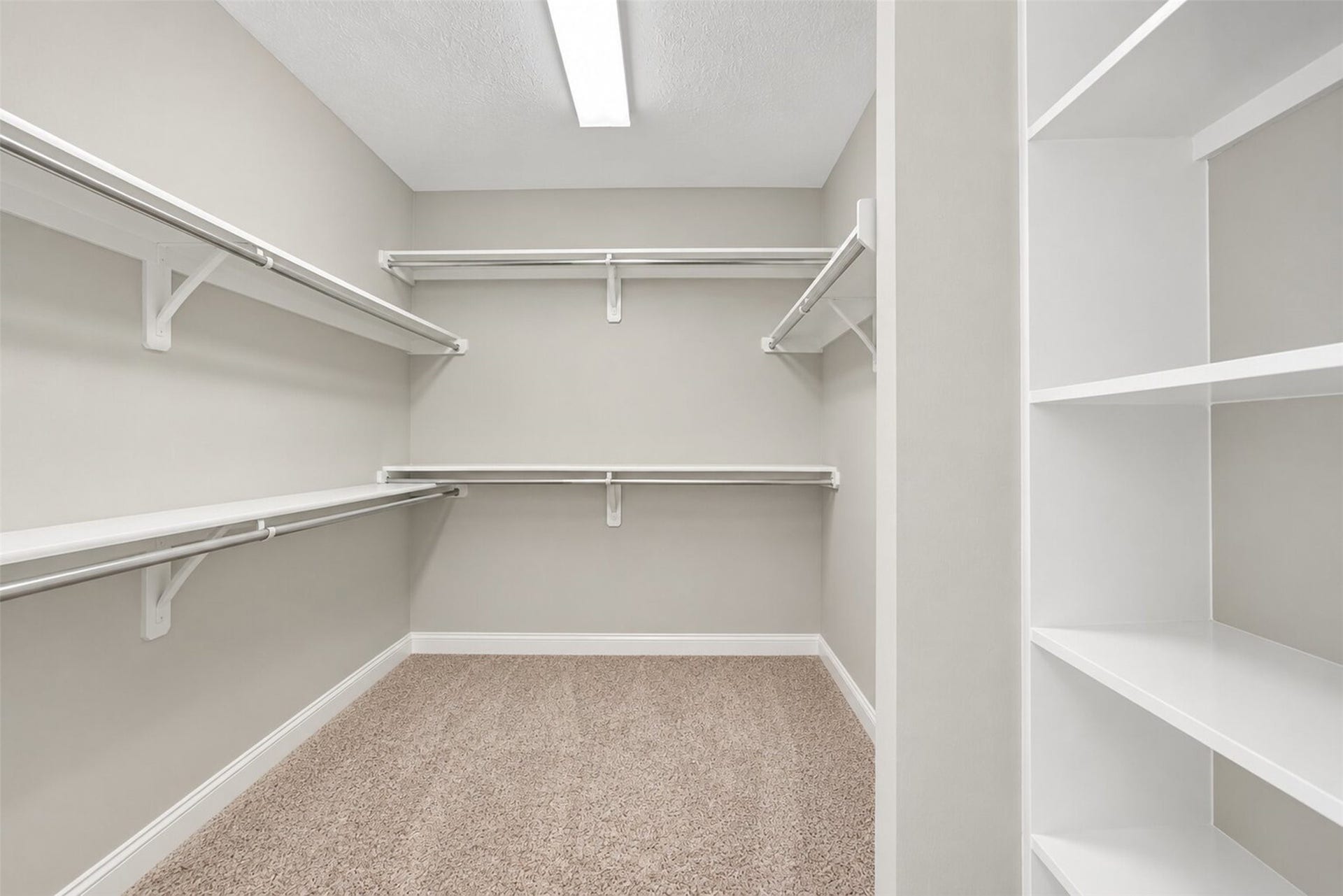 11235 Stoney Meadow Drive, Houston, TX 77095 Extra large primary walls in closet.