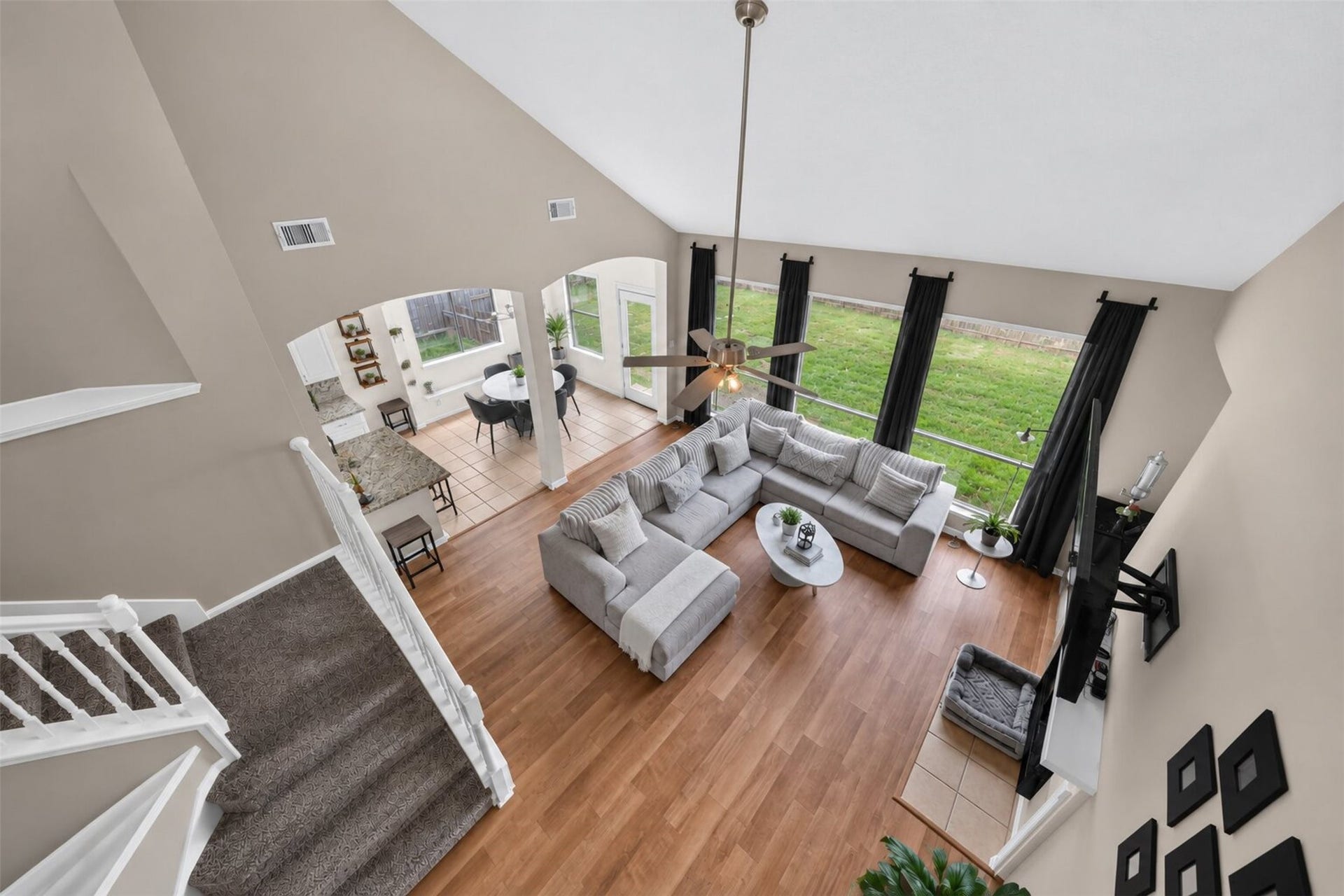 11235 Stoney Meadow Drive, Houston, TX 77095 Upstairs walk way with additional space for a desk nook.