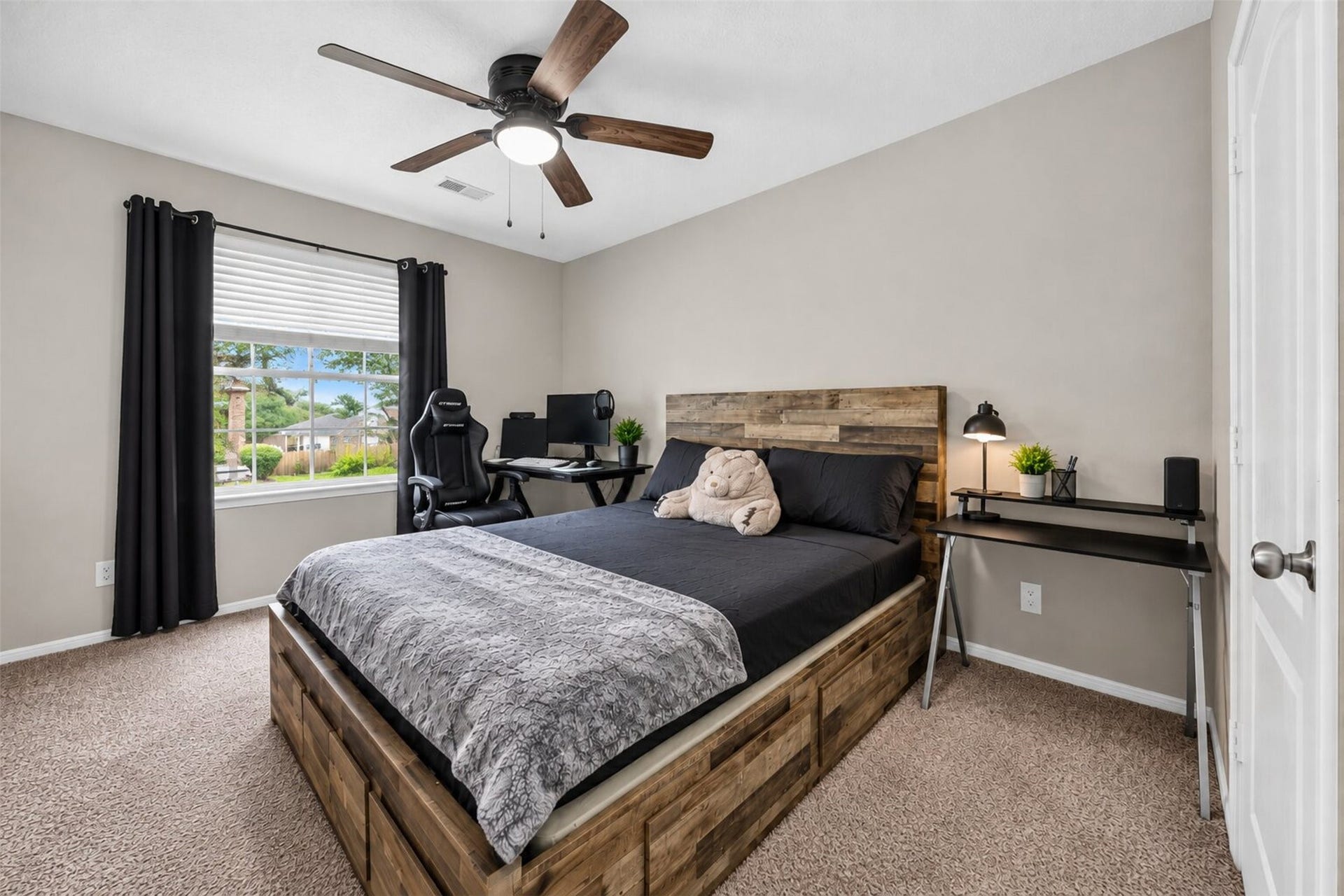 11235 Stoney Meadow Drive, Houston, TX 77095 2nd Bedroom located upstairs with ample lighting.