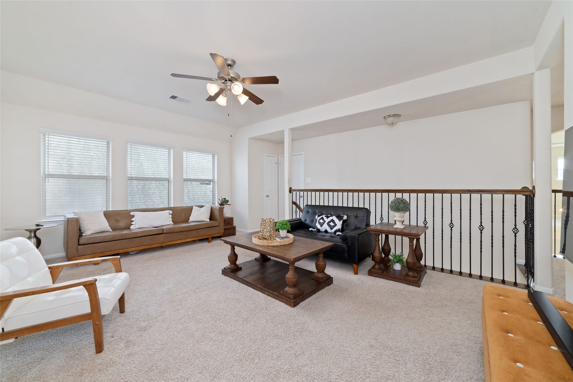 Huge upstairs game room provides plenty of additional living space for relaxing, entertaining or play.