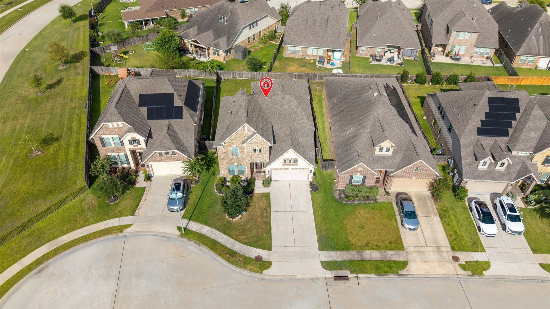 Another aerial view of the home.