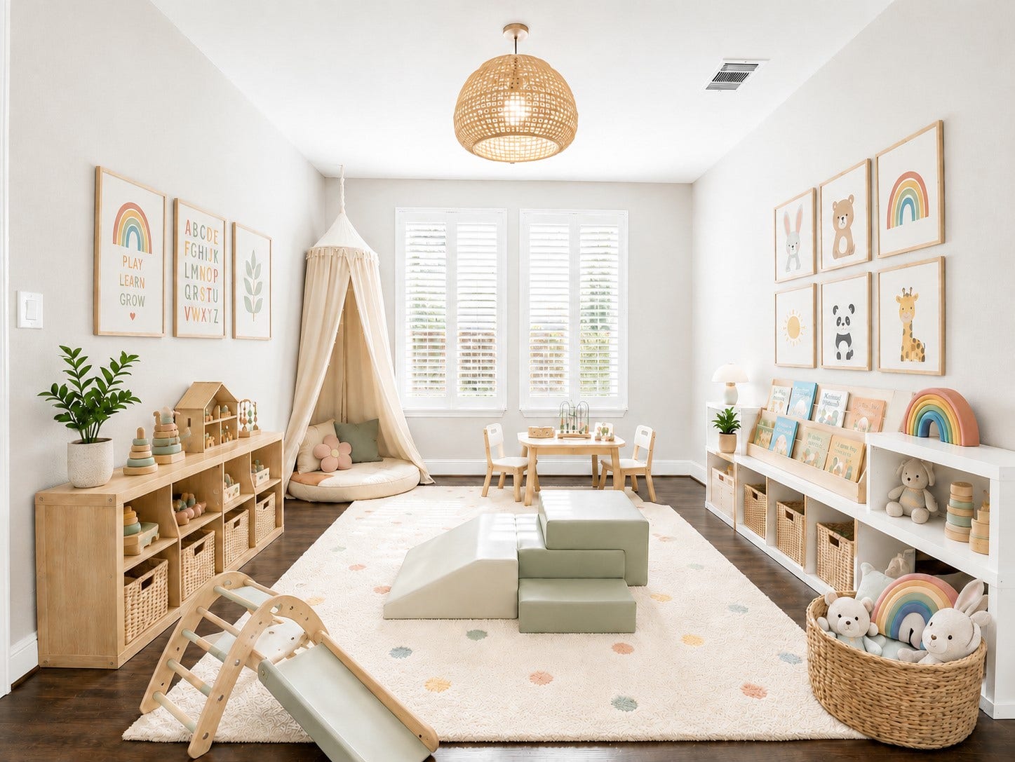 3011 Lantana Trail, Katy, TX 77493 5th Bedroom downstairs can be used as a home office, play room or additional bedroom. This photo shows it staged as a playroom. *This photo is digitally staged.*