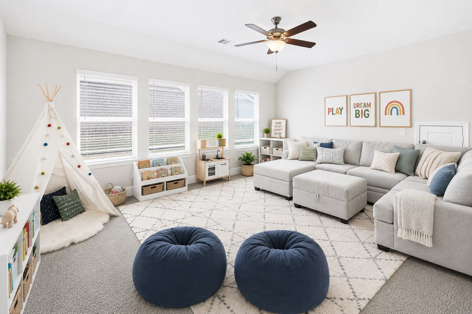 3011 Lantana Trail, Katy, TX 77493 Large game room on second floor. *This photo is digitally staged.*