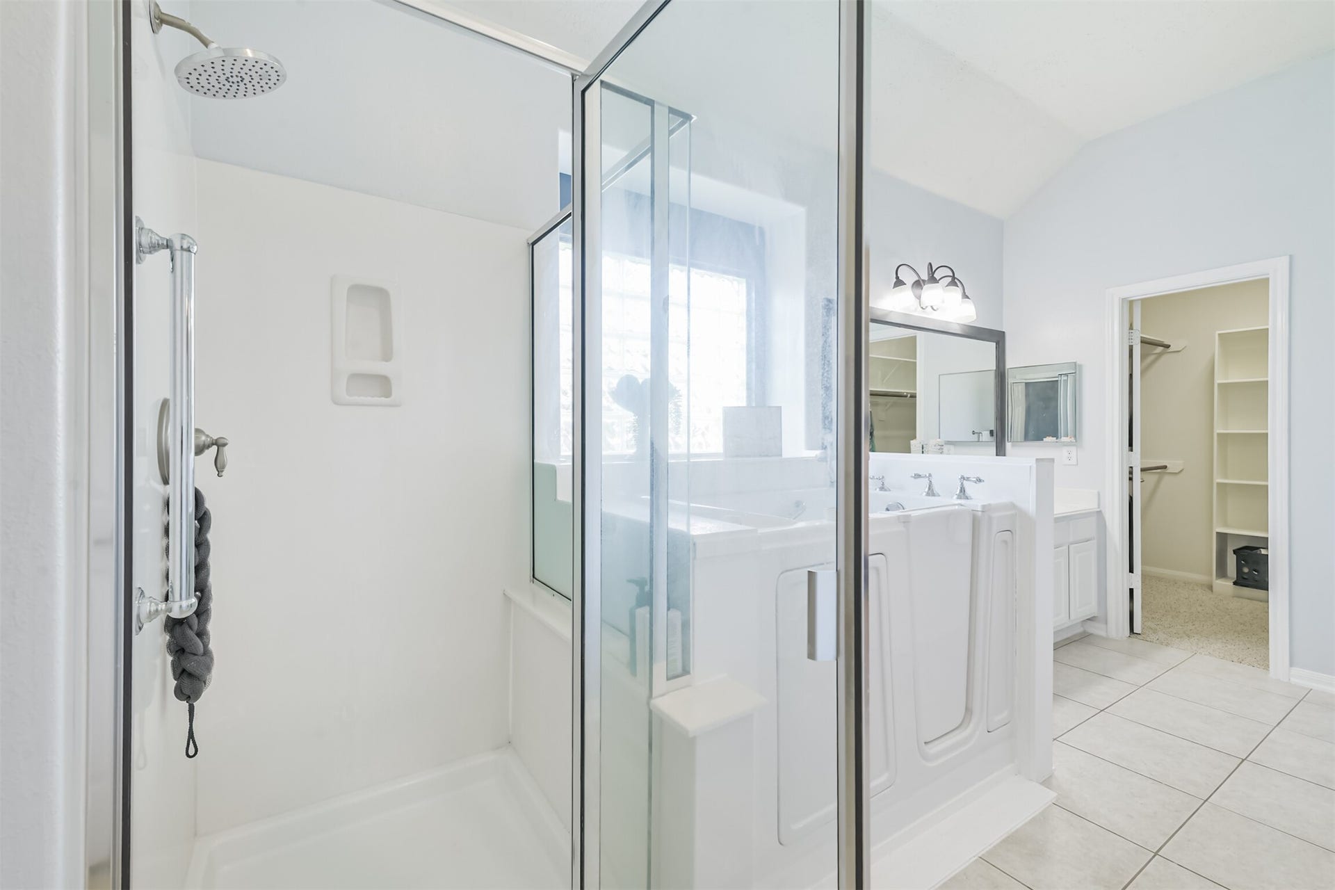 Separate shower