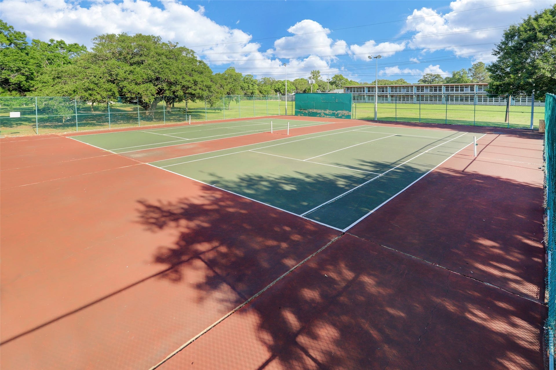 Tennis courts at Willow Park.