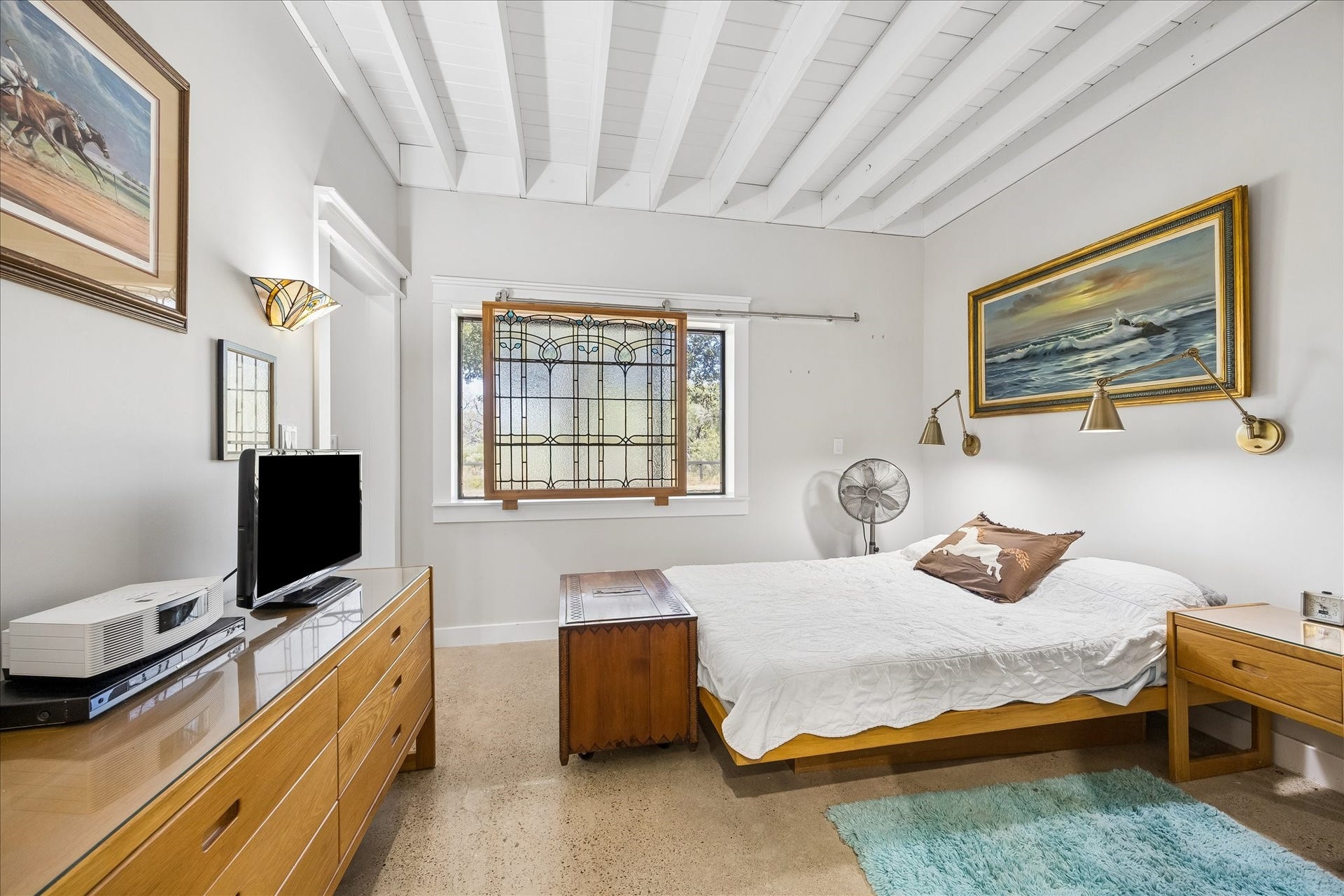 33 Riverwood Lane, Hempstead, TX 77445 Serene primary bedroom with ensuite bath