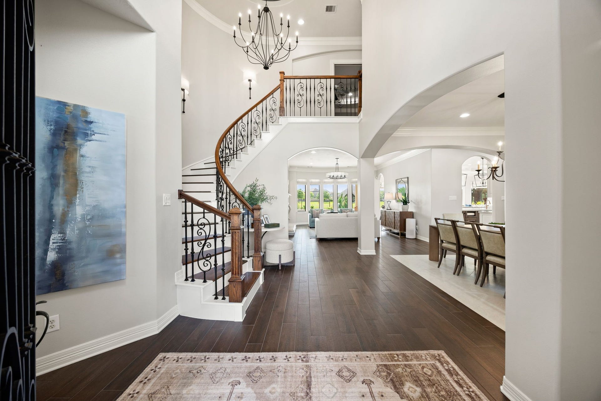 3515 Vacanti Drive, Richmond, TX 77406 The two-story foyer with grand staircase greets you upon entering the home. Which opens to the formal dining and living rooms, making entertaining a breeze.