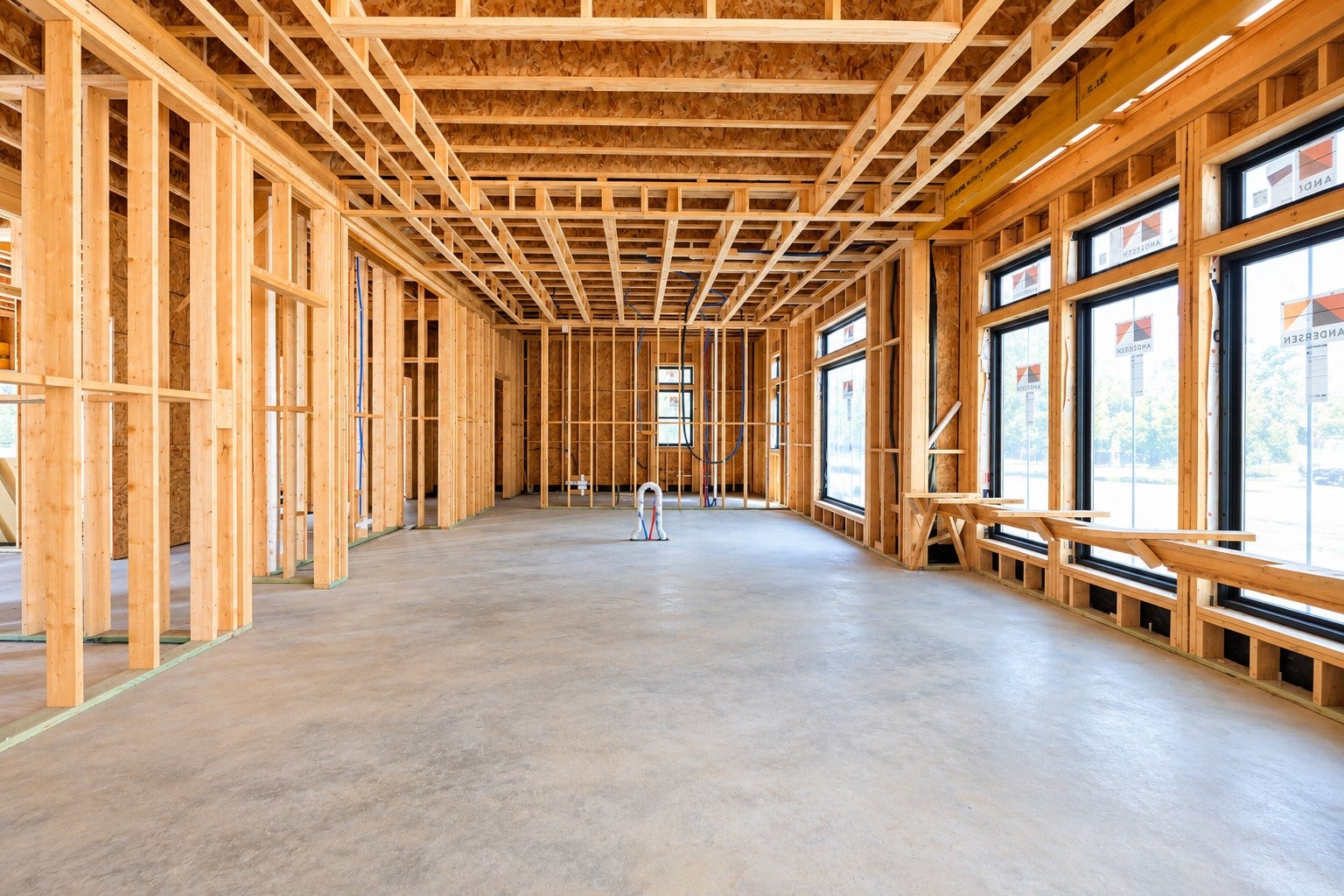 Open Breakfast Area & Chef's Kitchen stretch behind the Family Room making a wide open Common space for the family & company. Construction photo taken 10/22/26