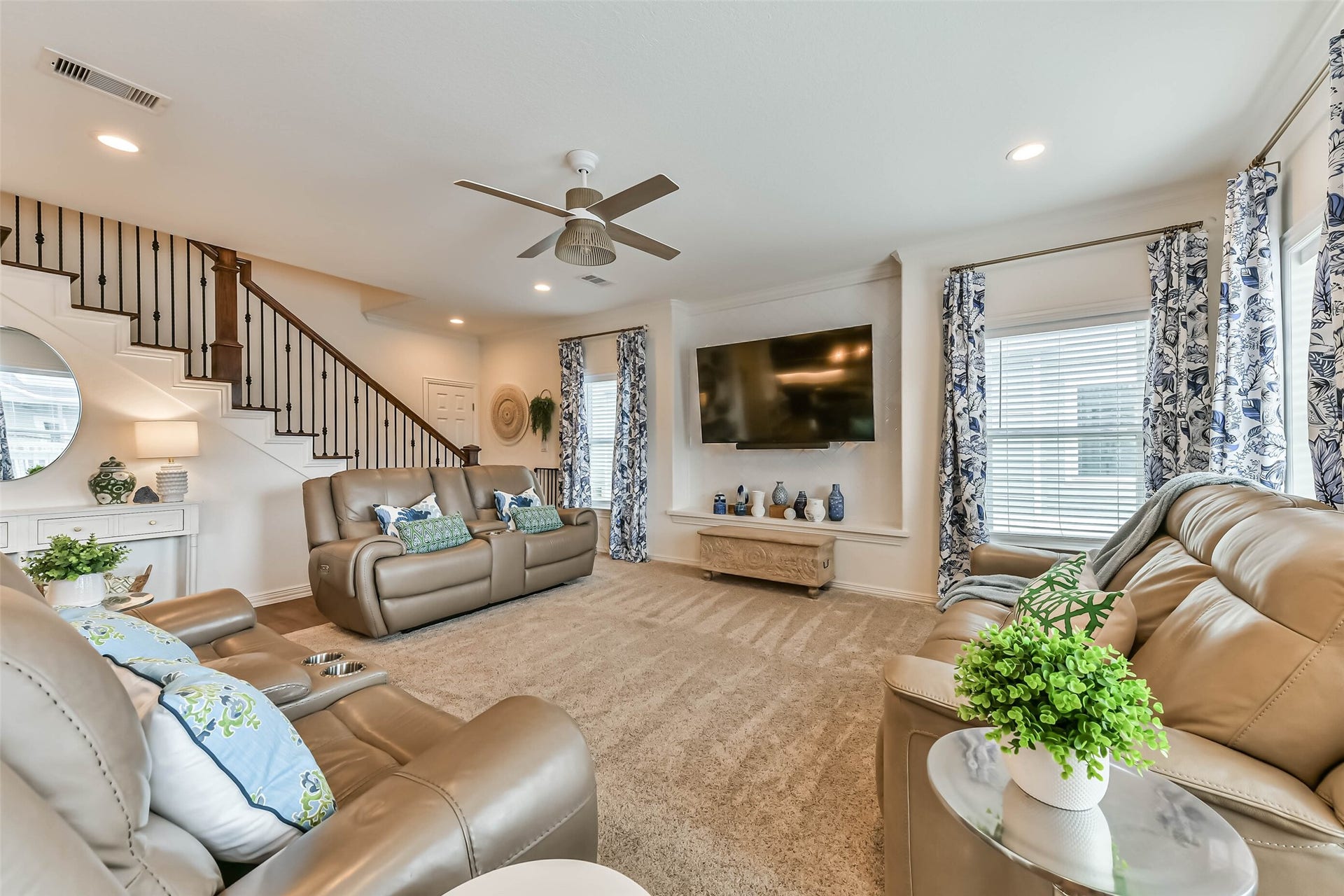 429 Jeanie Lynne Circle, Tiki Island, TX 77554 Natural light fills the open living area, creating an inviting space to relax and entertain.