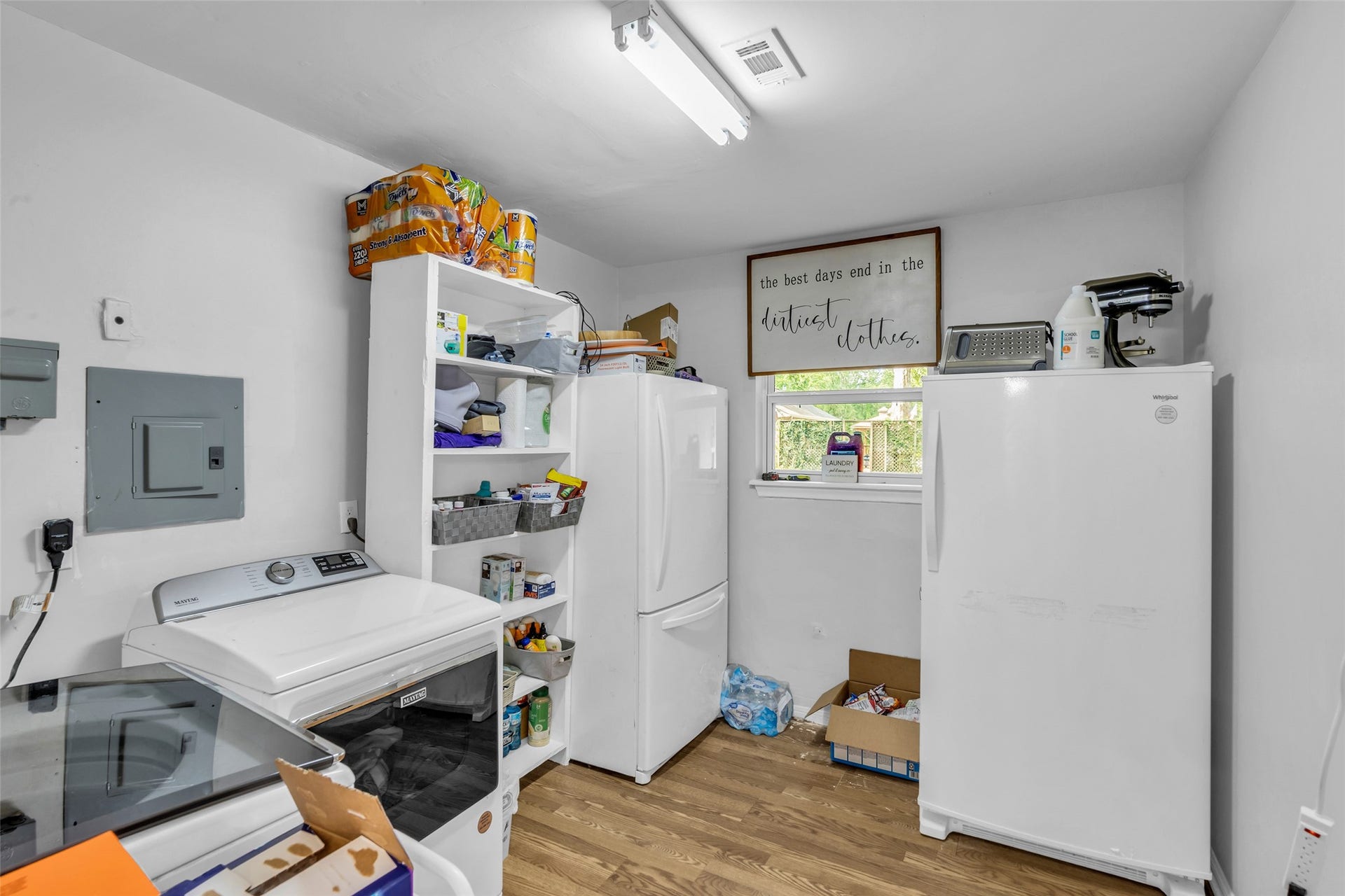In house utility room large enough for more storage
